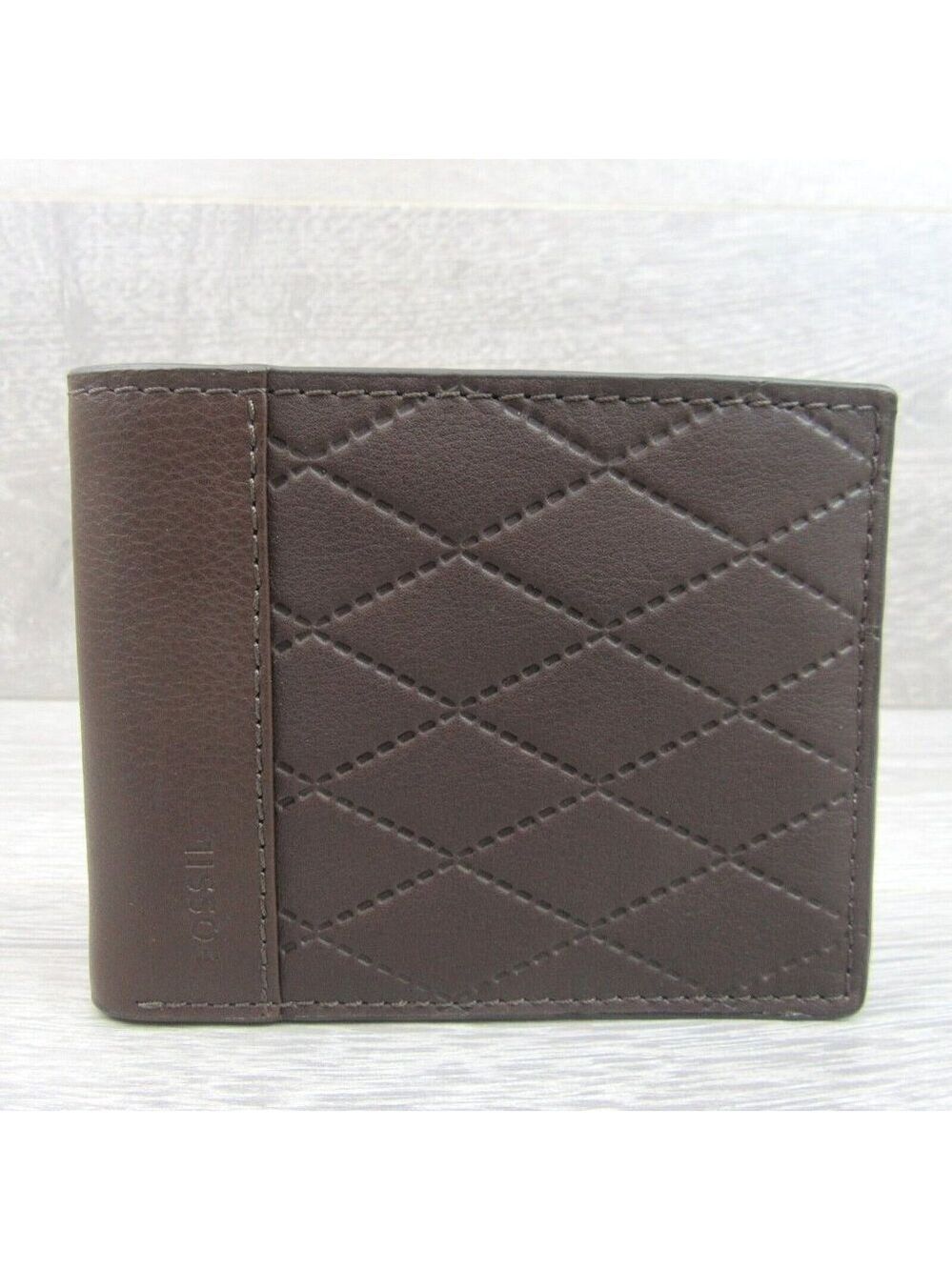 Fossil Journee Traveler Men's Brown Leather Wallet NEW - Picture 2 of 15